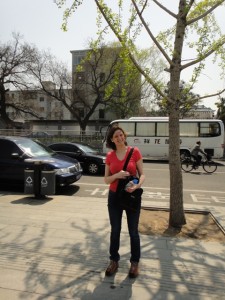 Lite restrött men glad Jeanette har landat i Beijing