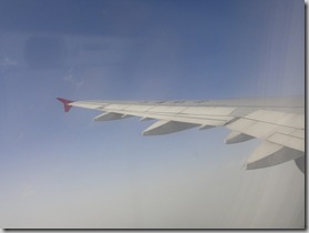 Vingen på en Airbus A321
